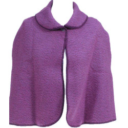 Pelerine femme uni violet