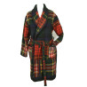 Robe de chambre homme laine et acrylique écossais