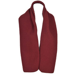 Echarpe laine rouge bordeaux
