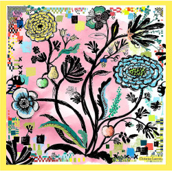 Foulard en soie Eve's eden...