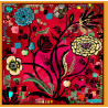 Foulard en soie Eve's eden rouge